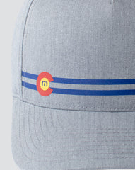 Side Cut Snapback Hat Men|Accessories/Heather Grey