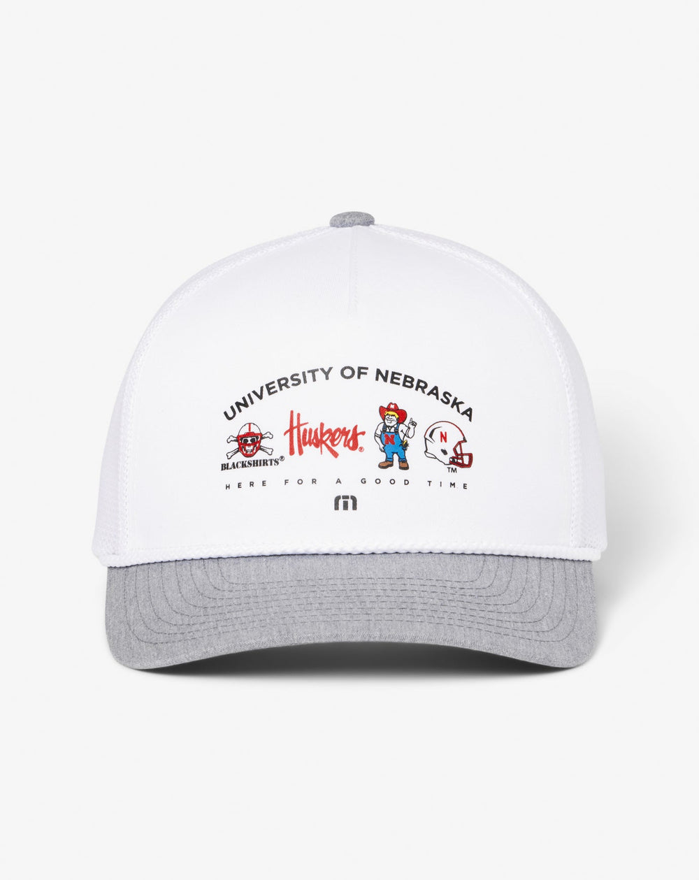 Nebraska Defensive Line Snapback Hat Men|Accessories|Game Day|New/White