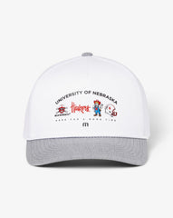Nebraska Defensive Line Snapback Hat Men|Accessories|Game Day|New/White