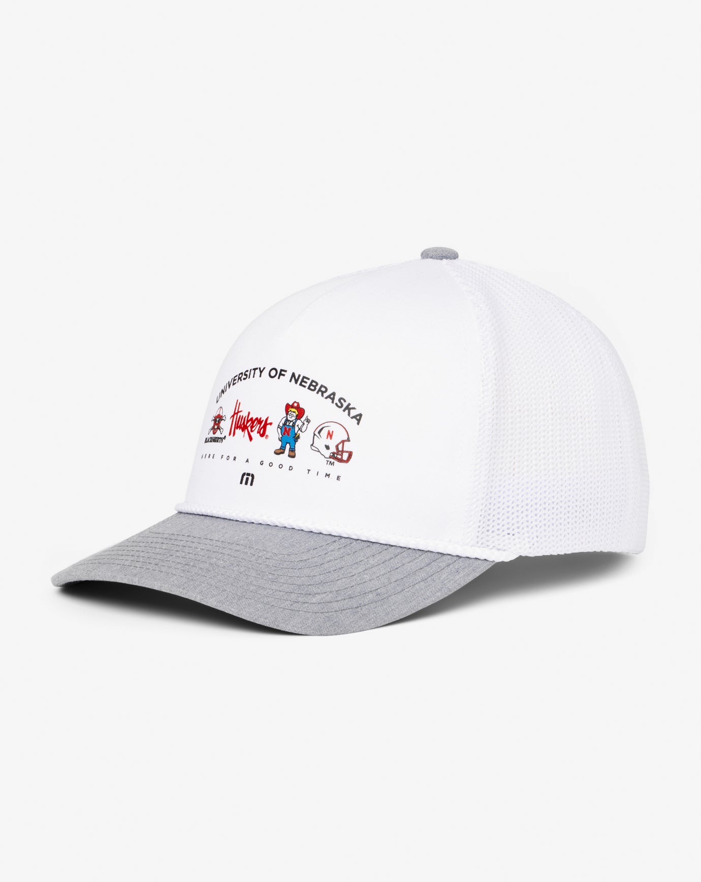 Nebraska Defensive Line Snapback Hat Men|Accessories|Game Day|New/White