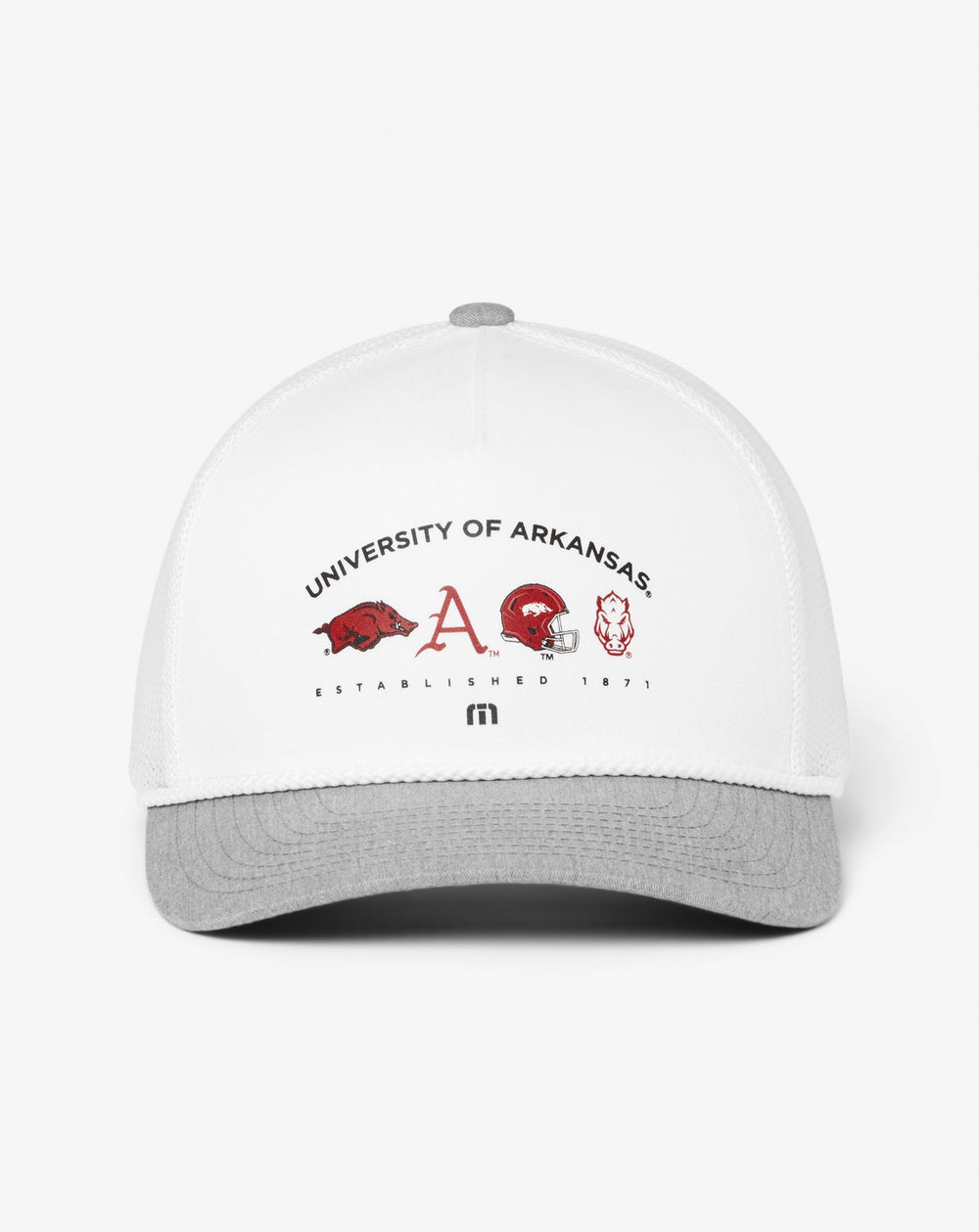 Arkansas Defensive Line Snapback Hat Men|Accessories|Game Day|New/White