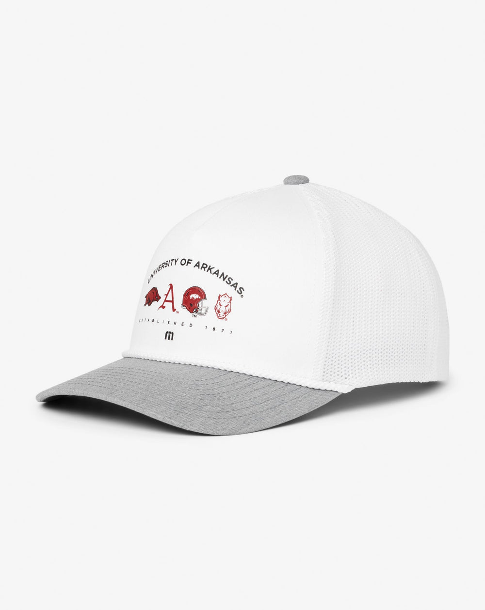 Arkansas Defensive Line Snapback Hat Men|Accessories|Game Day|New/White