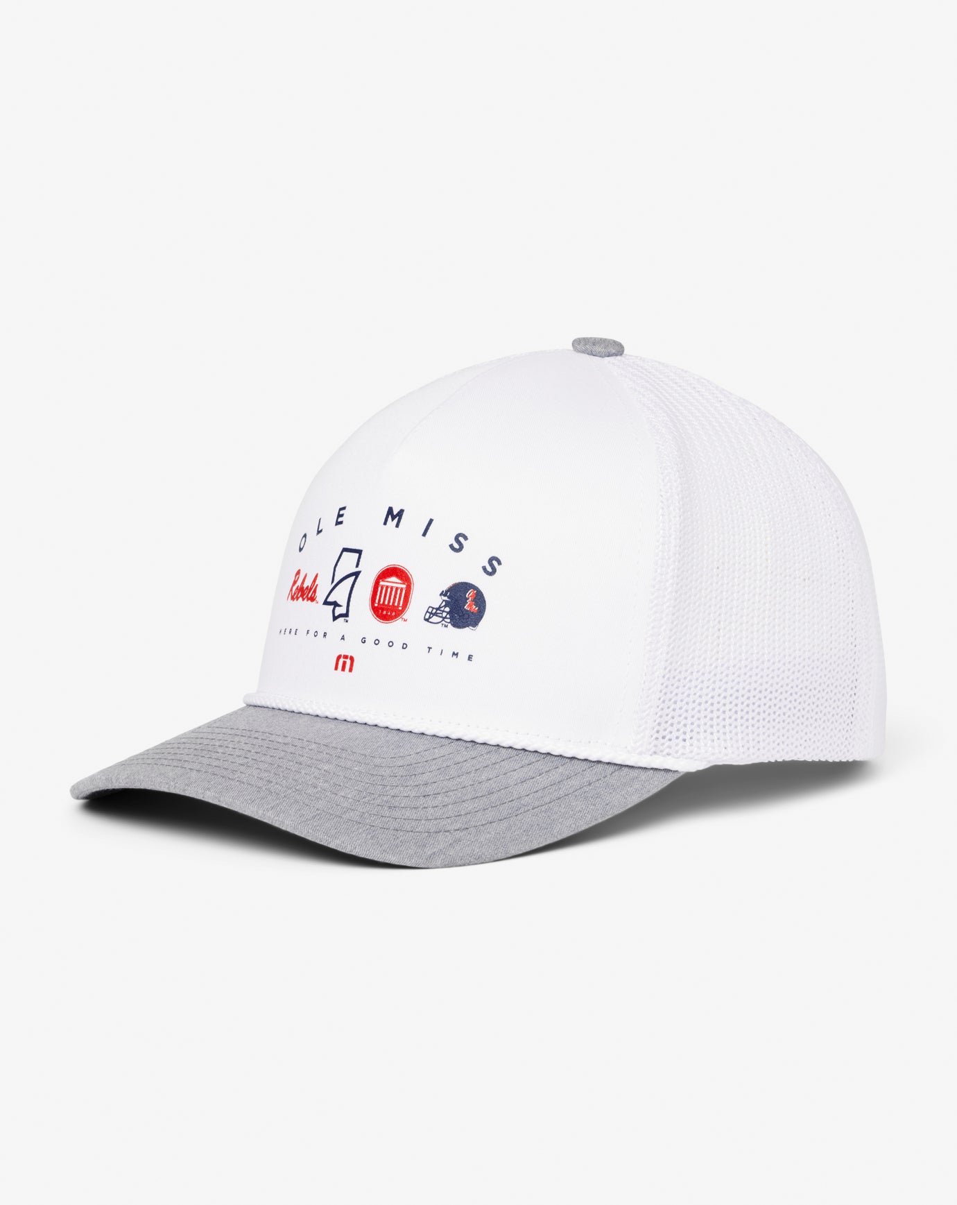 Mississippi Defensive Line Snapback Hat Men|Accessories|Game Day|New/White