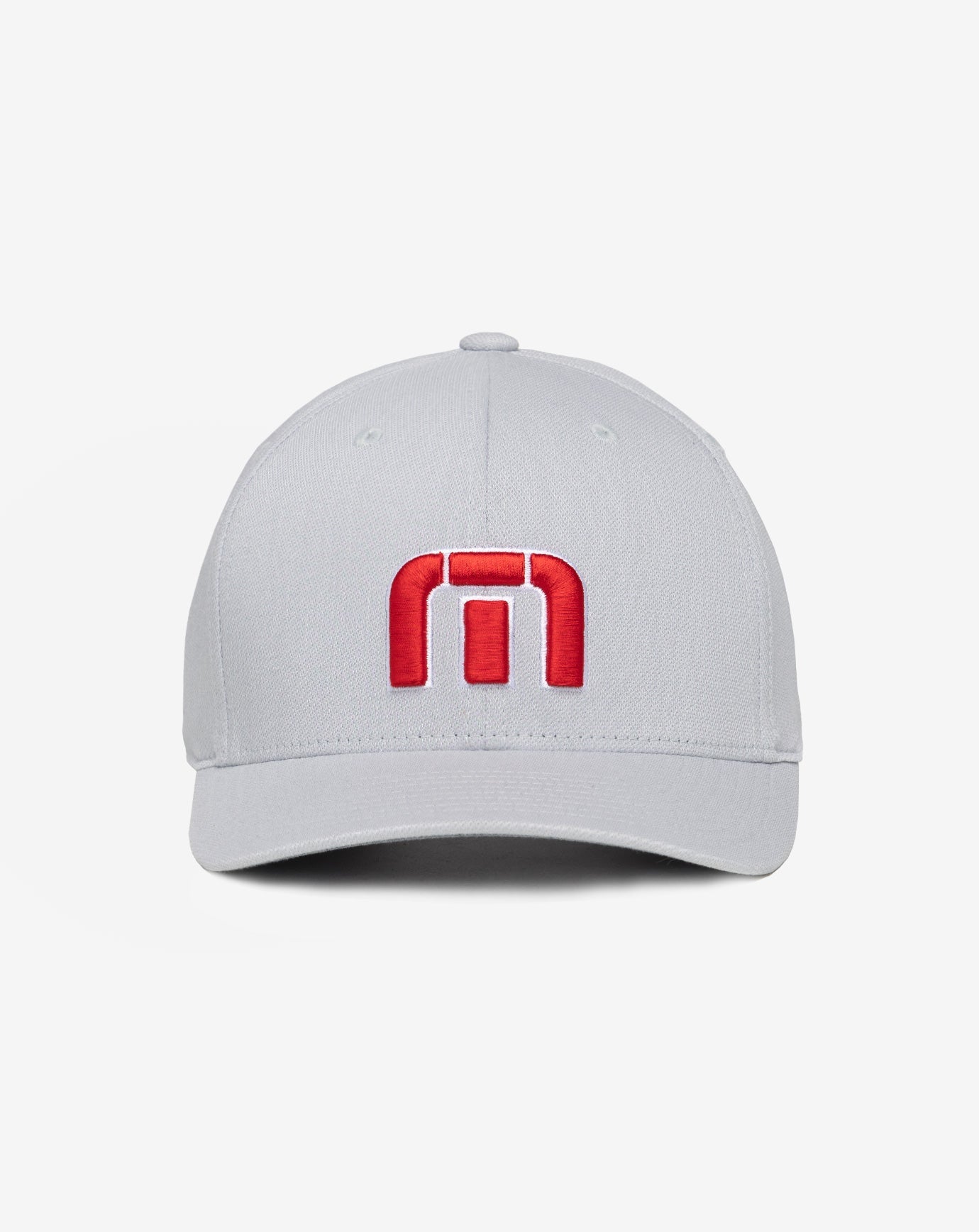 Red White Iconic Snapback Hat Men|Accessories/Heather Grey