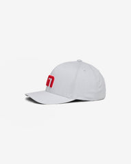 Red White Iconic Snapback Hat Men|Accessories/Heather Grey