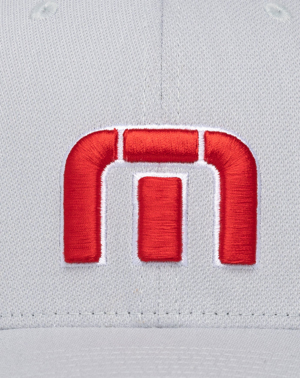 Red White Iconic Snapback Hat Men|Accessories/Heather Grey