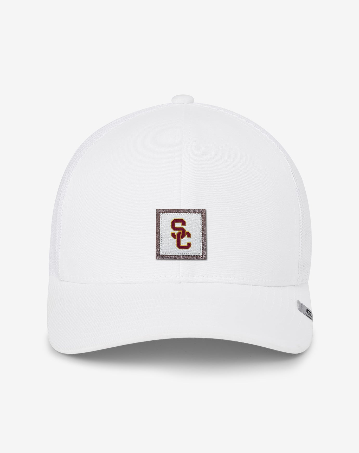 USC Leather Patch Snapback Hat Men|Accessories|Game Day|New/White