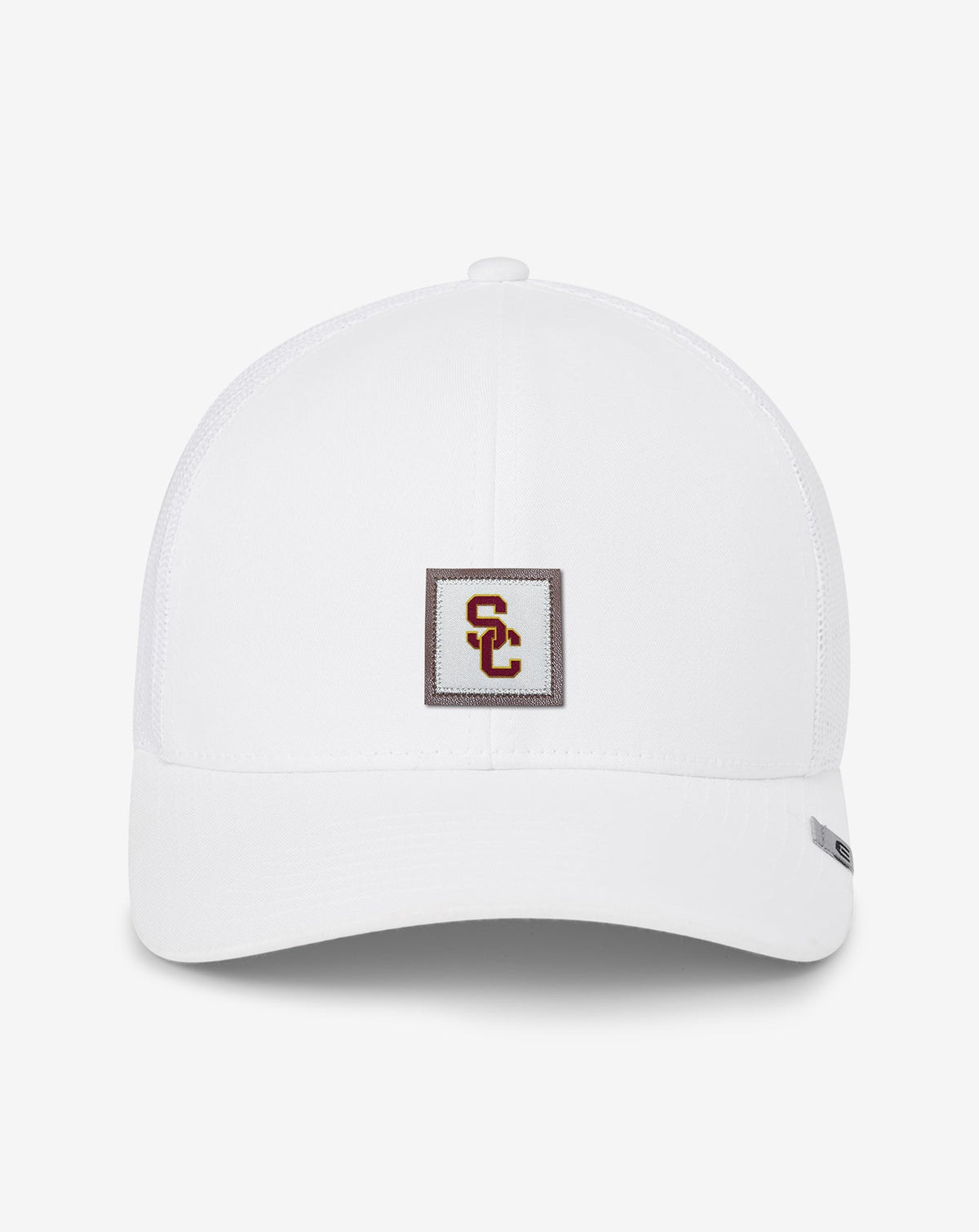 USC Leather Patch Snapback Hat Men|Accessories|Game Day|New/White