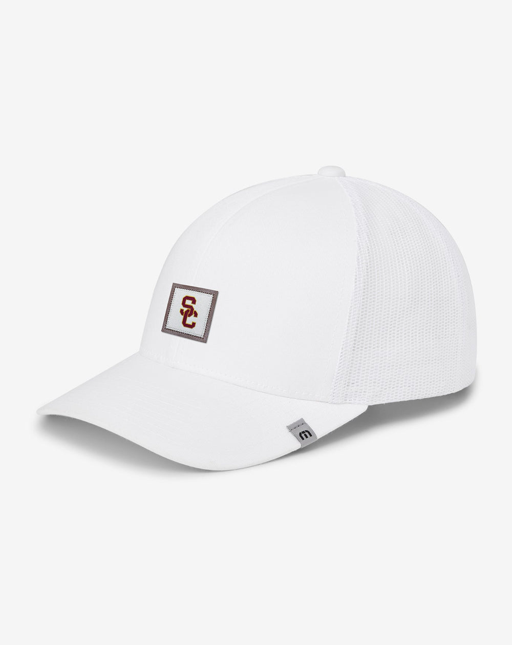 USC Leather Patch Snapback Hat Men|Accessories|Game Day|New/White