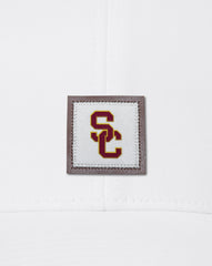 USC Leather Patch Snapback Hat Men|Accessories|Game Day|New/White