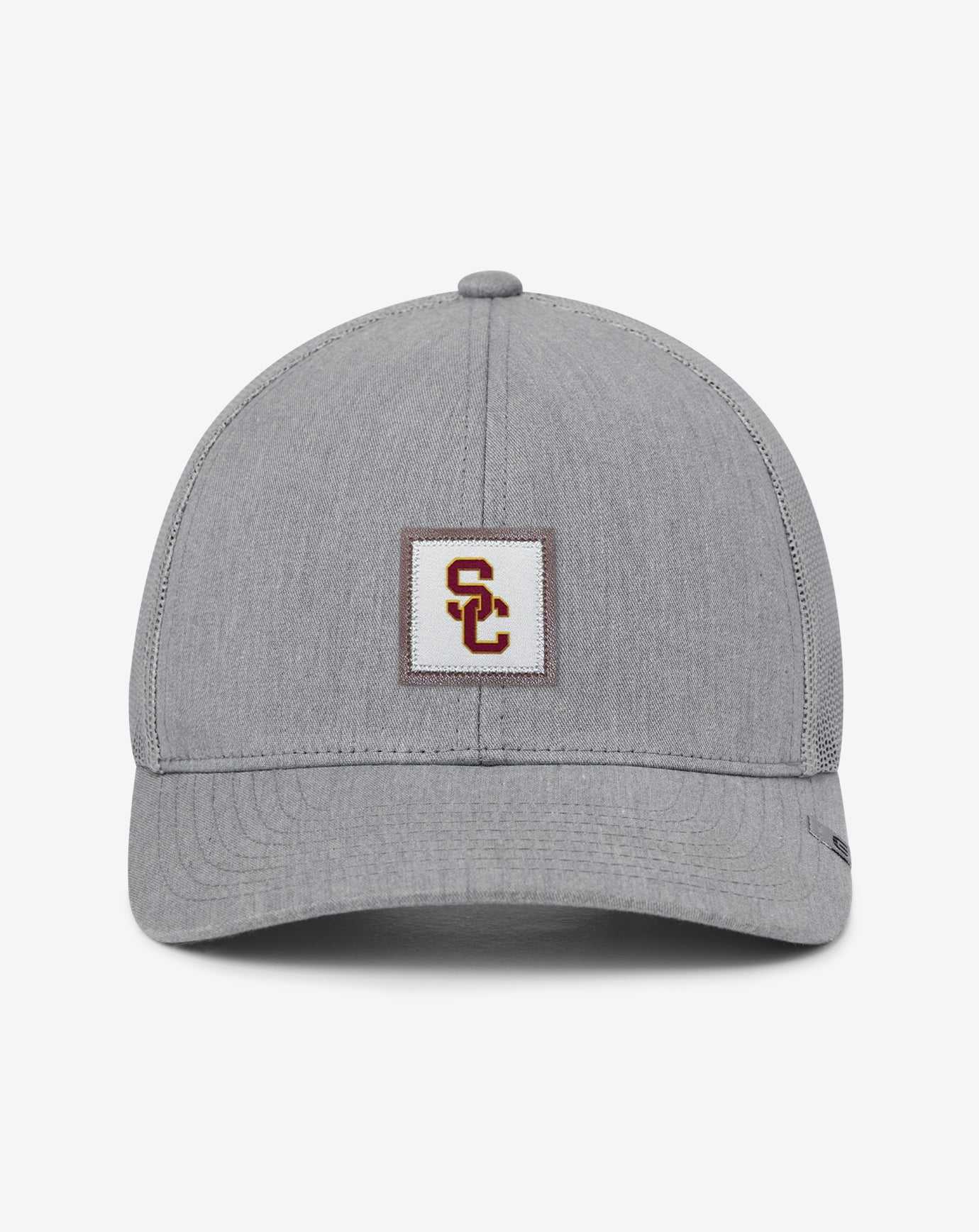 USC Leather Patch Snapback Hat Men|Accessories|Game Day|New/Heather Grey