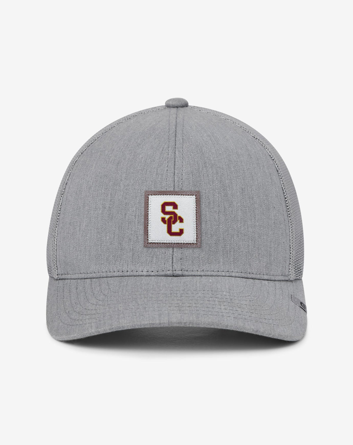 USC Leather Patch Snapback Hat Men|Accessories|Game Day|New/Heather Grey