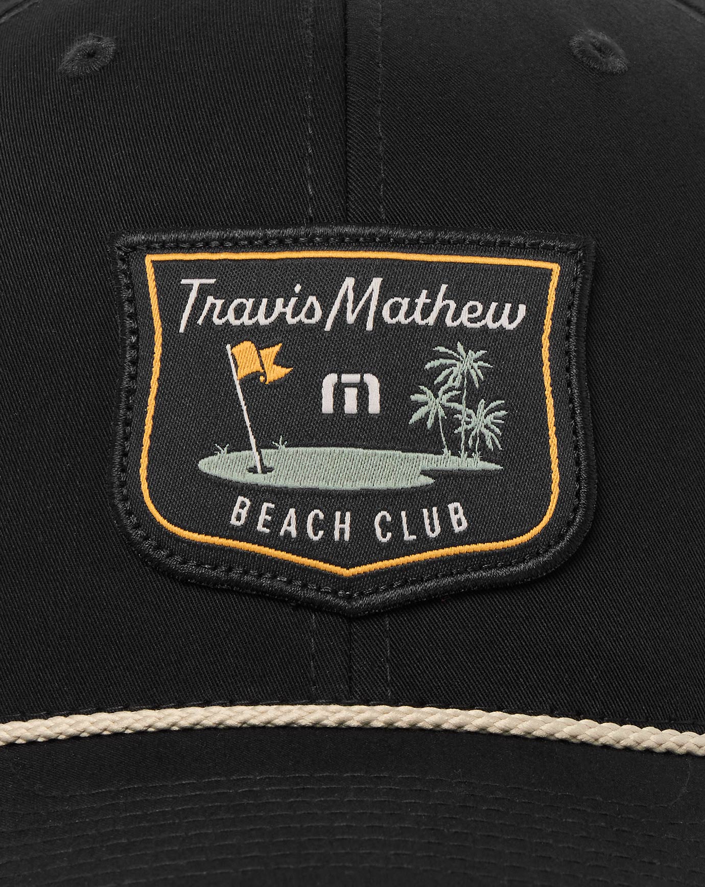 Beach Club Snapback Hat Men|Accessories/Black