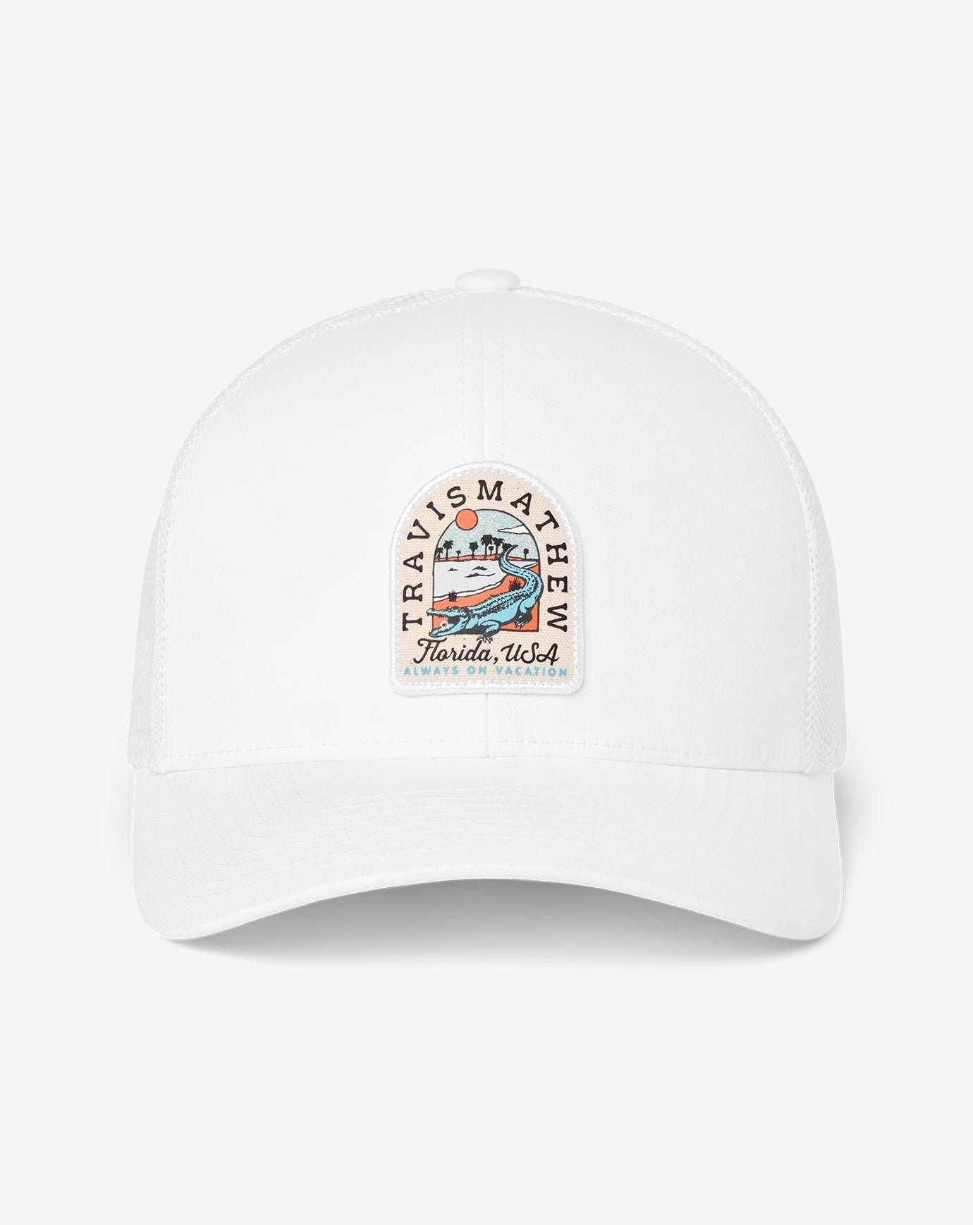 Gator Glade Snapback Hat Men|Accessories/White