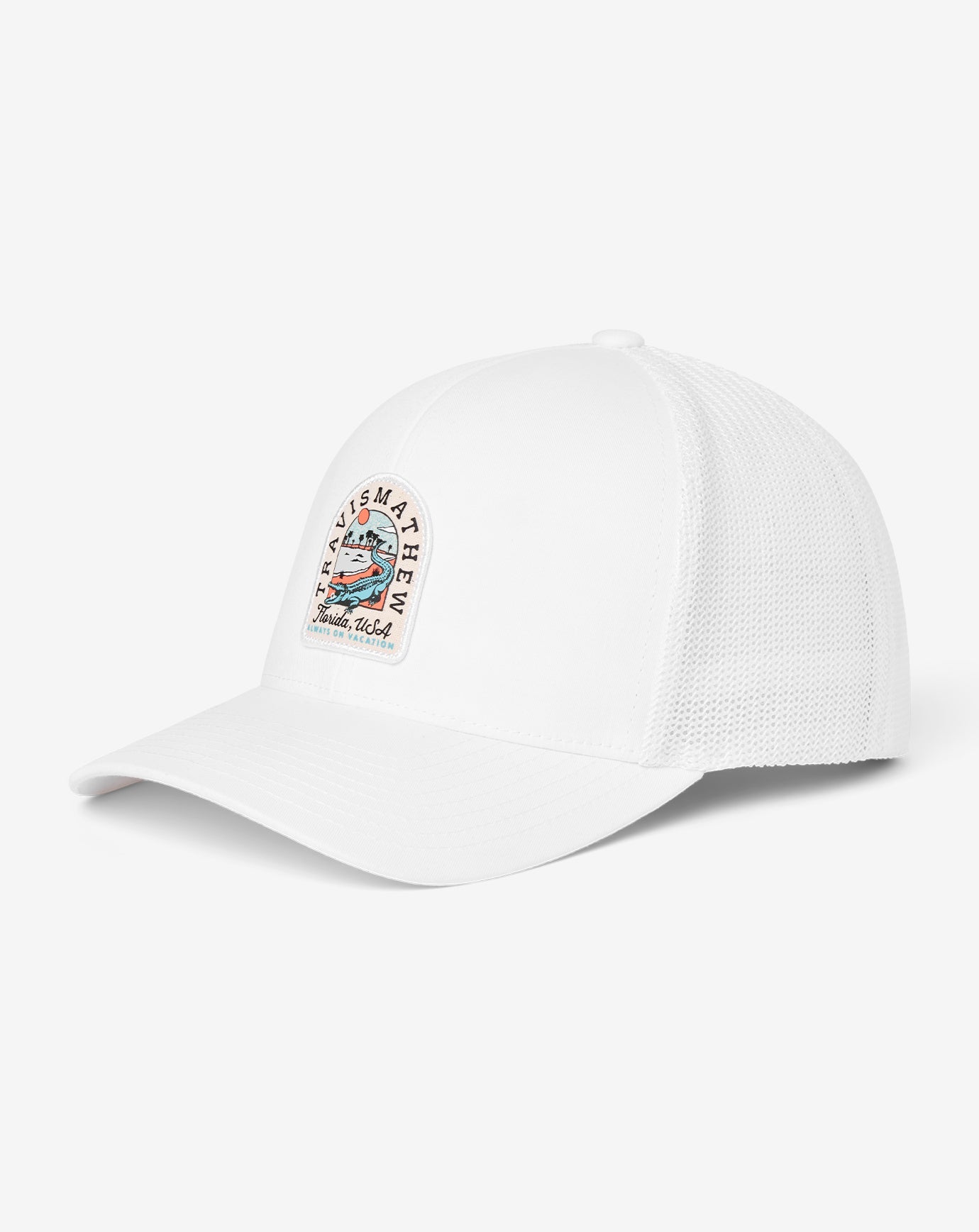 Gator Glade Snapback Hat Men|Accessories/White