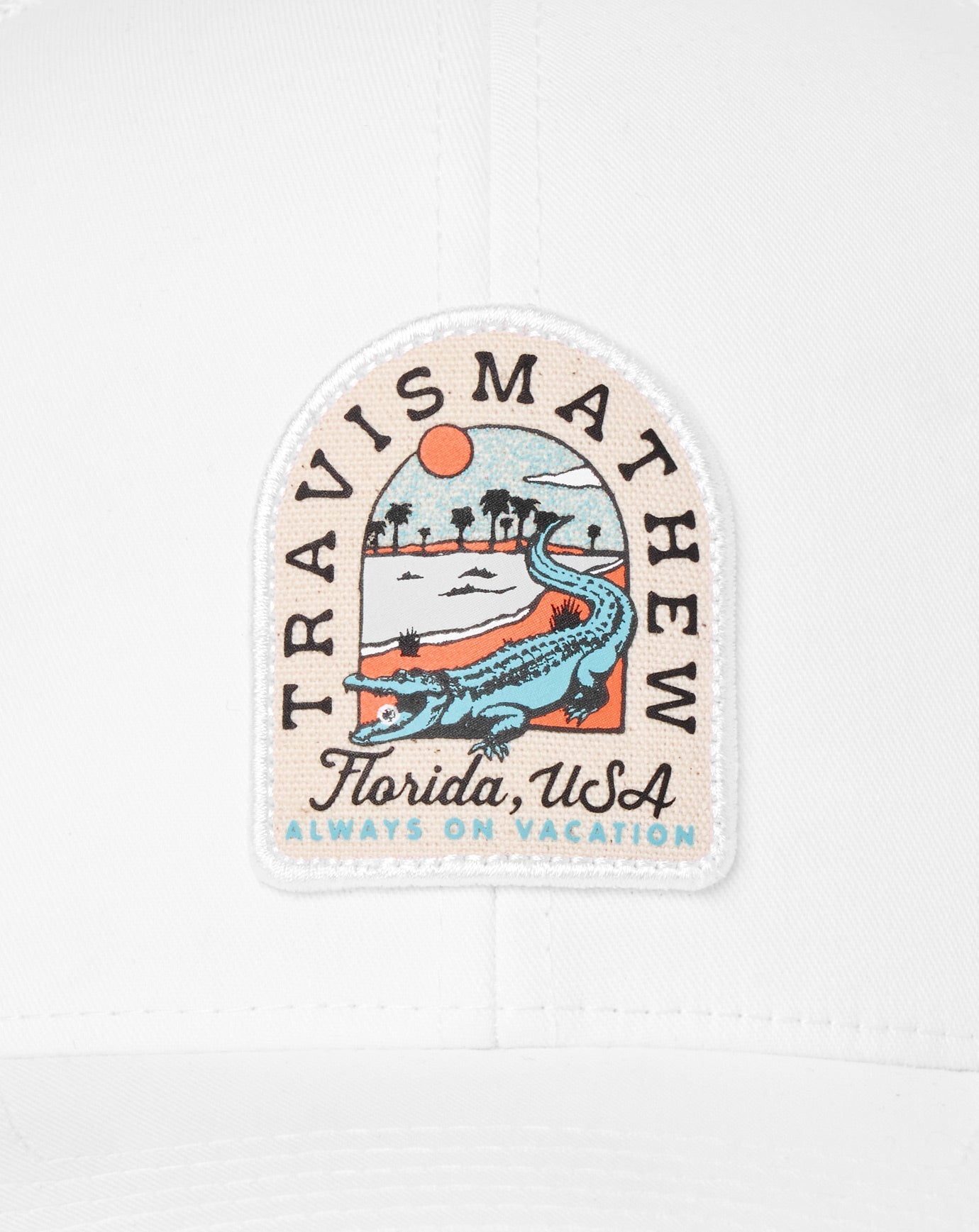 Gator Glade Snapback Hat Men|Accessories/White
