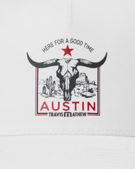 Down South Austin Snapback Hat Men|Accessories/White