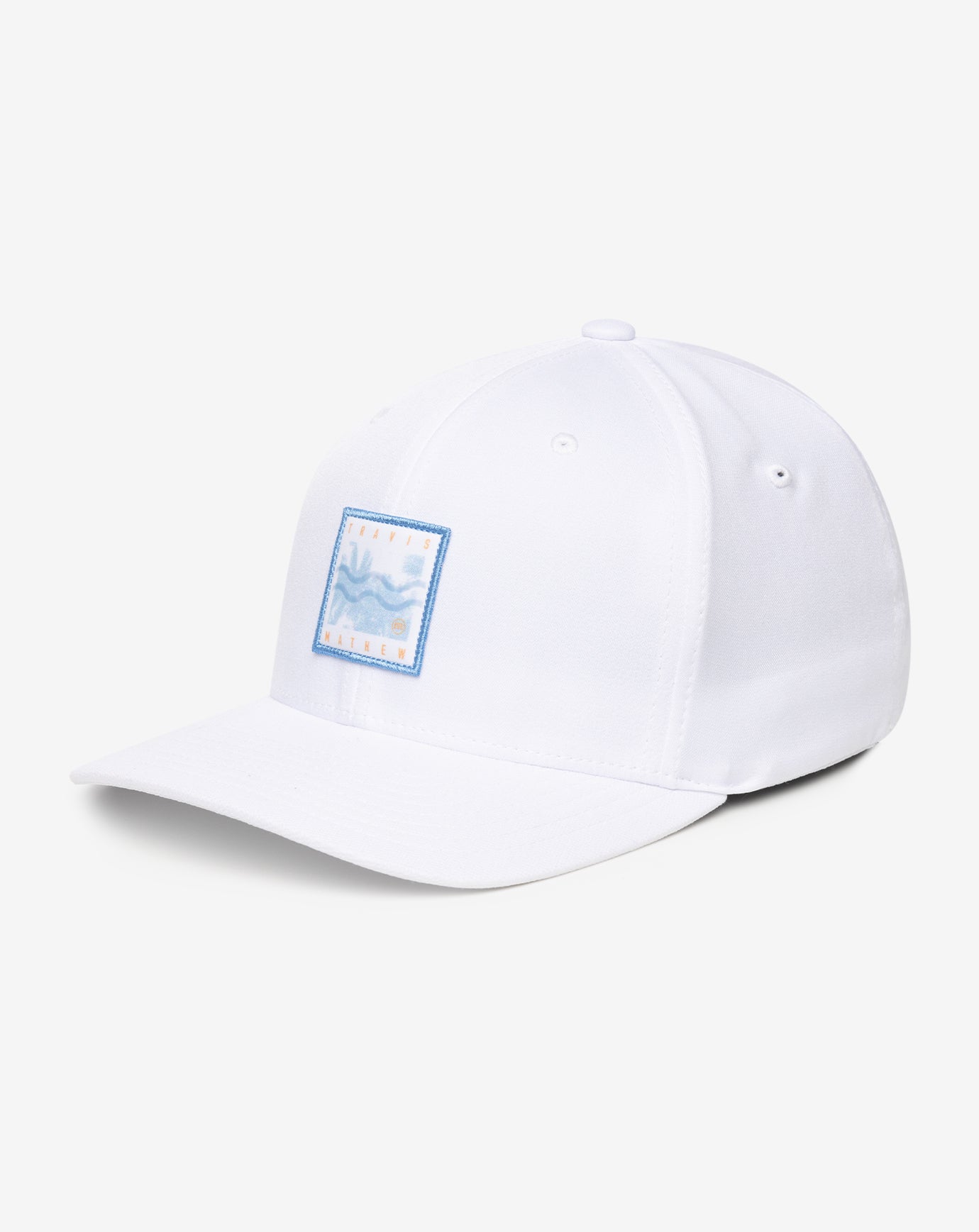 In The Line Up Fitted Hat Men|Accessories|Golf/White