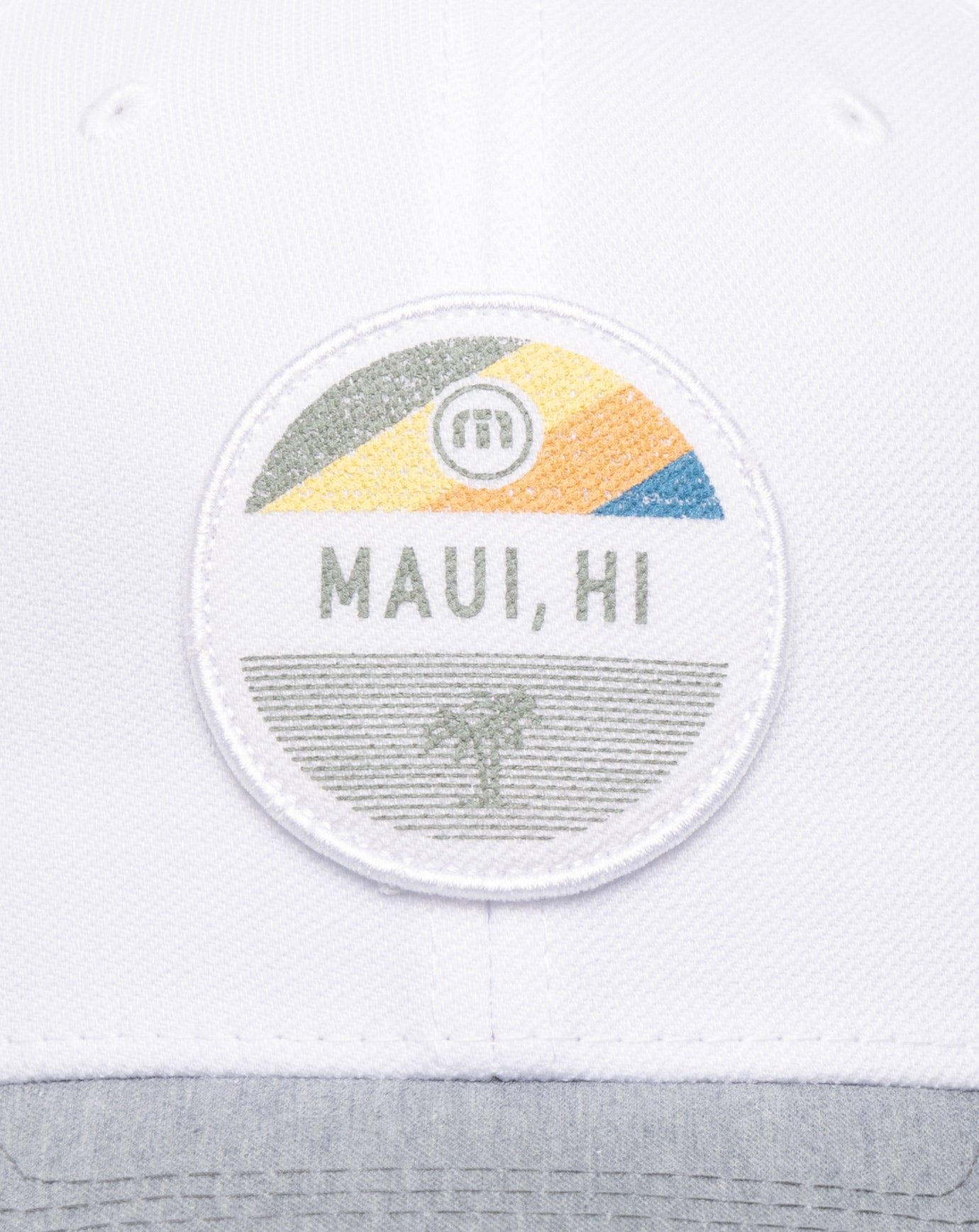 Test The Waters Fitted Hat Men|Accessories/White