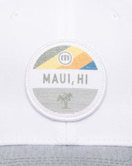 Test The Waters Fitted Hat Men|Accessories/White