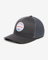 Midway Fitted Hat Men|Accessories/Heather Grey Pinstripe