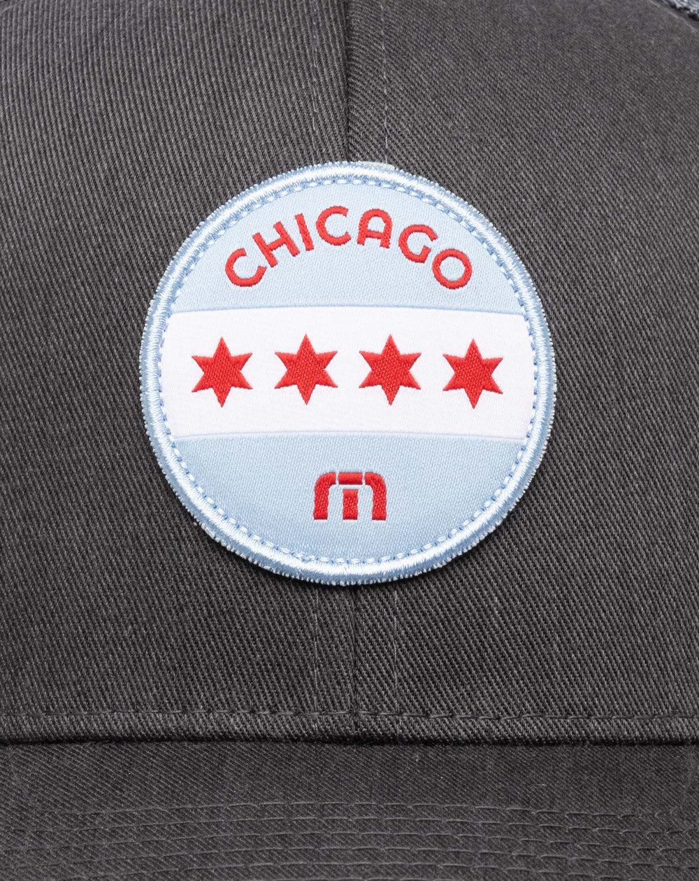 Midway Fitted Hat Men|Accessories/Heather Grey Pinstripe