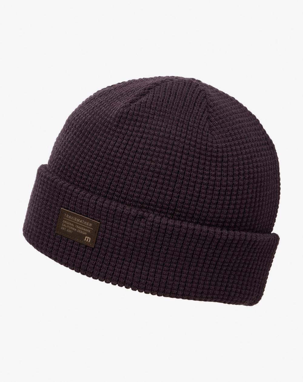 Cloud Waffle Beanie Men|Accessories/Plum