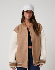 Clubside Varsity Bomber Women/Heather Chestnut Multi