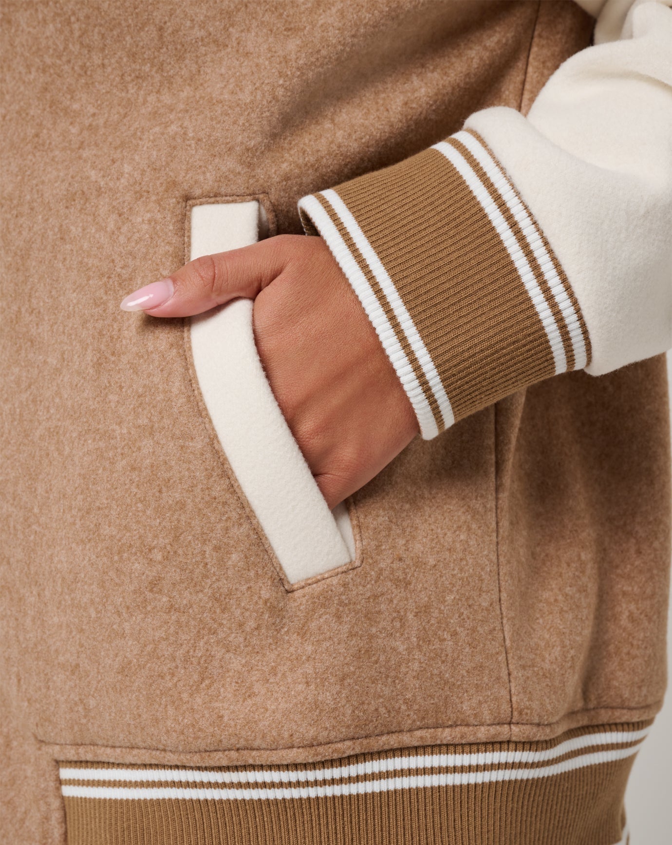 Clubside Varsity Bomber Women/Heather Chestnut Multi