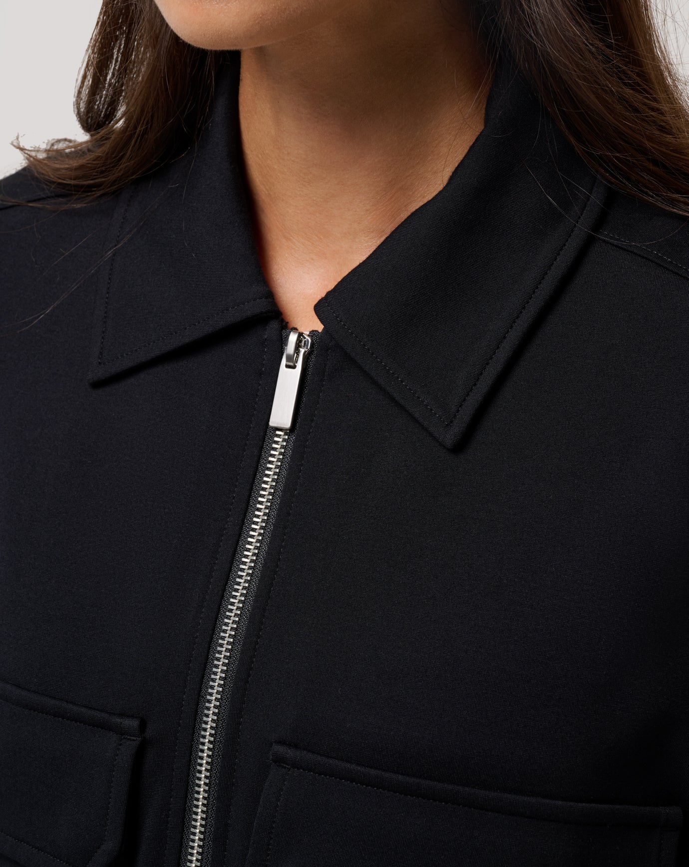 Friday Doubleknit Utility Jacket Women/Black