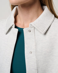 Cloudscape Button Down Women/Heather Light Grey