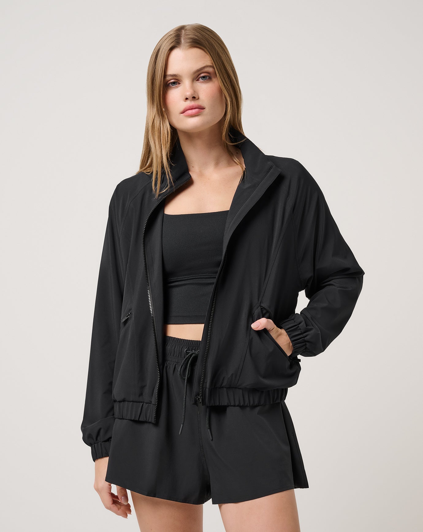 BreezeBlend Travel Day Jacket Women|Golf/Black