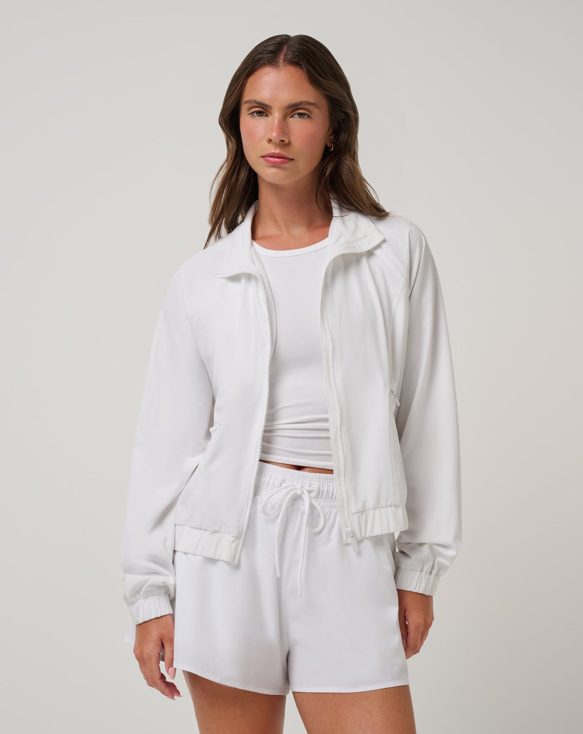 BreezeBlend Travel Day Jacket Women|Golf/White