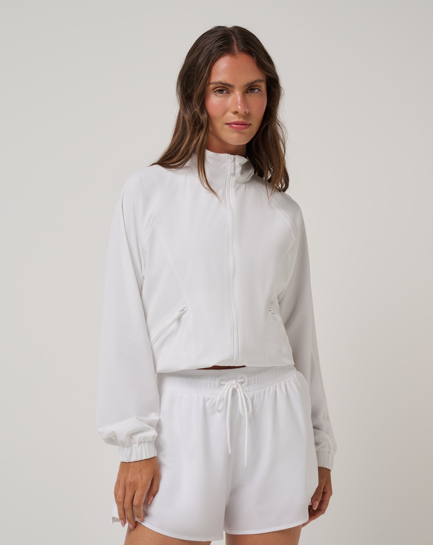 BreezeBlend Travel Day Jacket Women|Golf/White