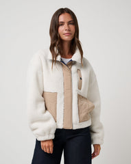 Artful Sherpa Jacket Women/Snow White