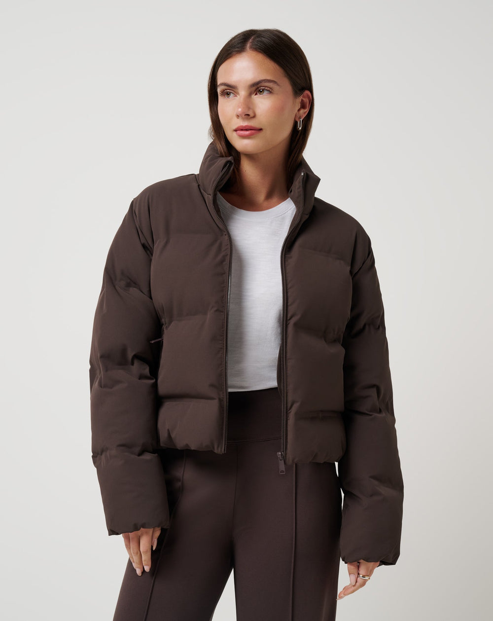Moontide Bonded Puffer Jacket Women/Coffee Grounds