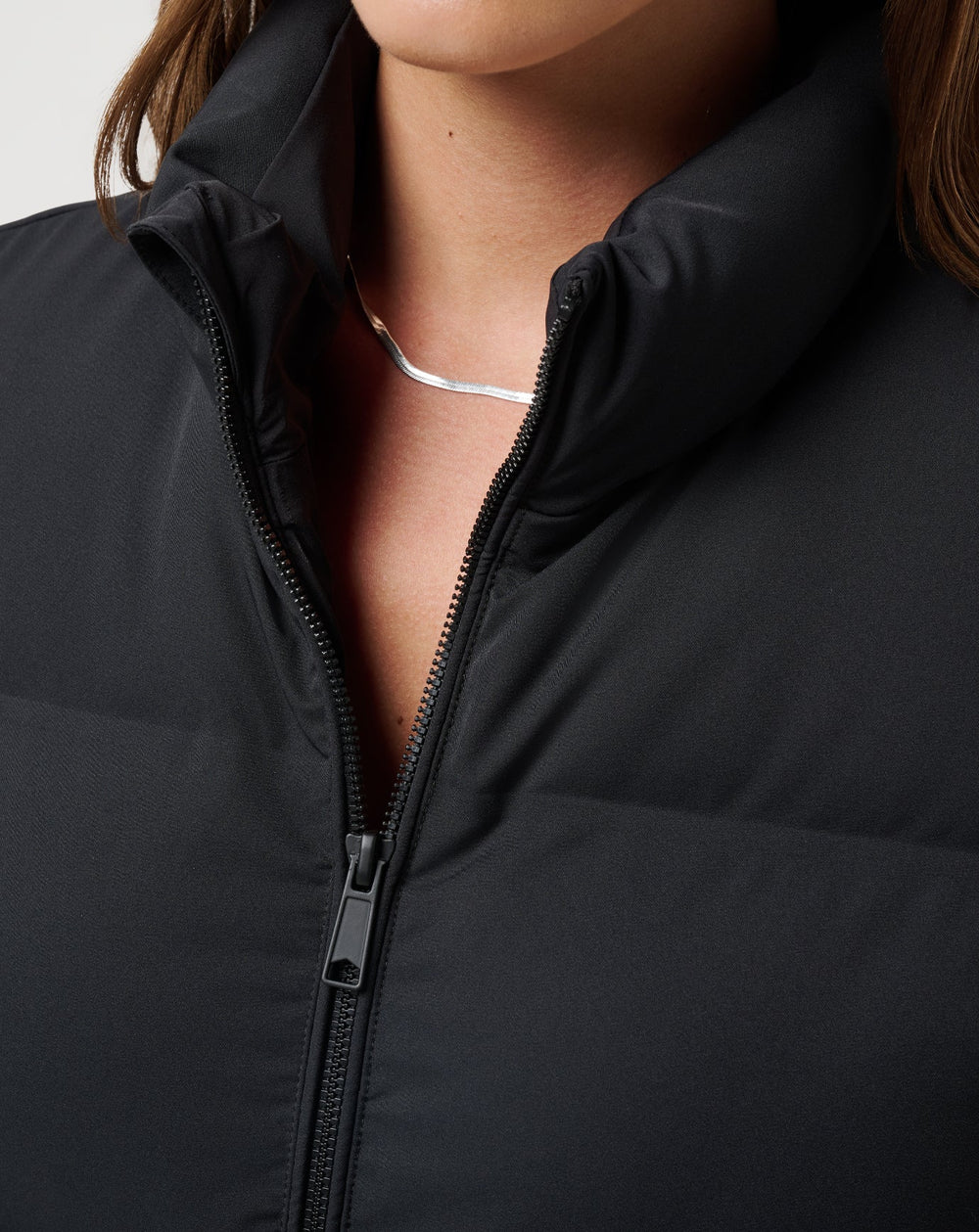 Moontide Bonded Puffer Vest Women/Black