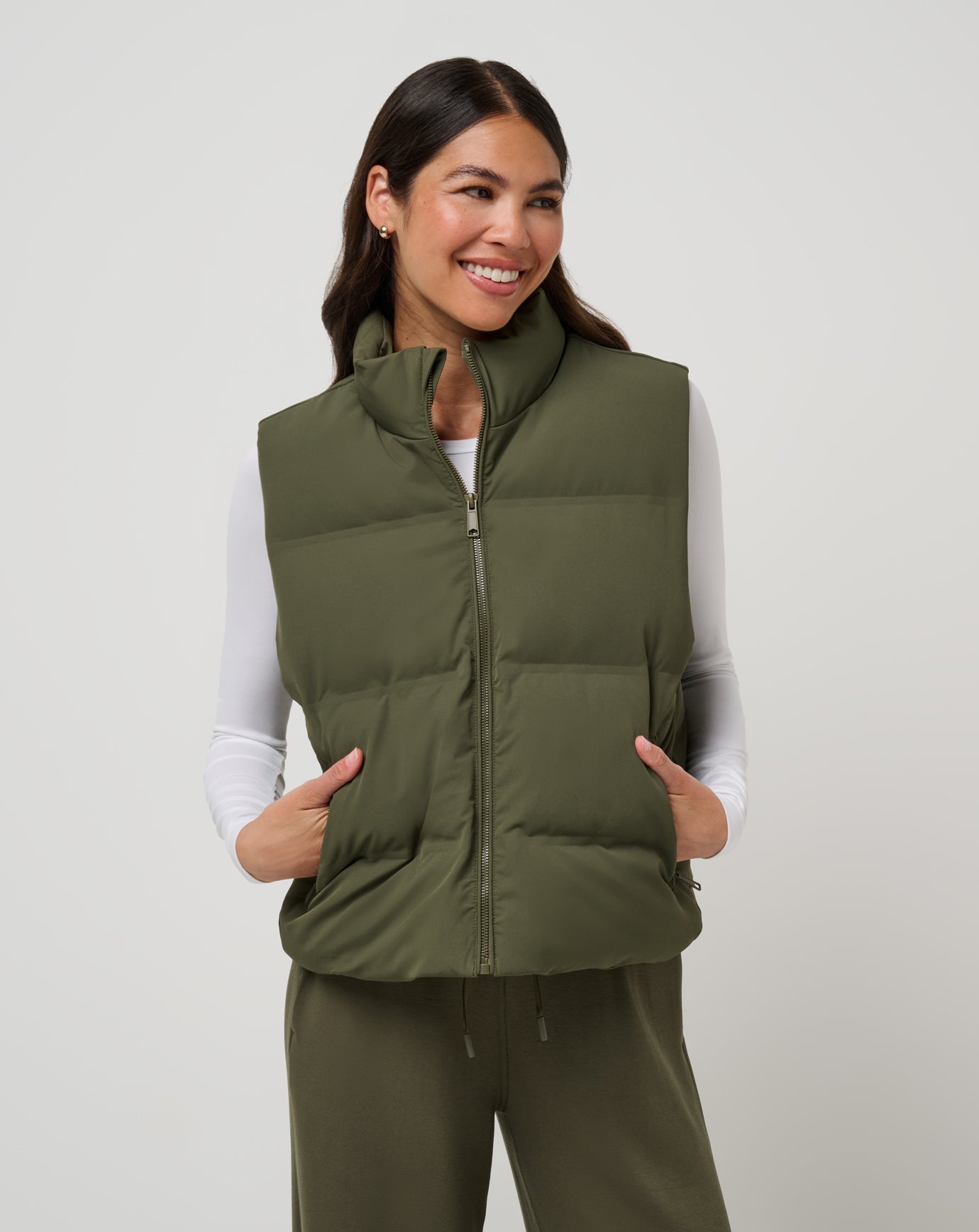 Moontide Bonded Puffer Vest Women/Grape Leaf