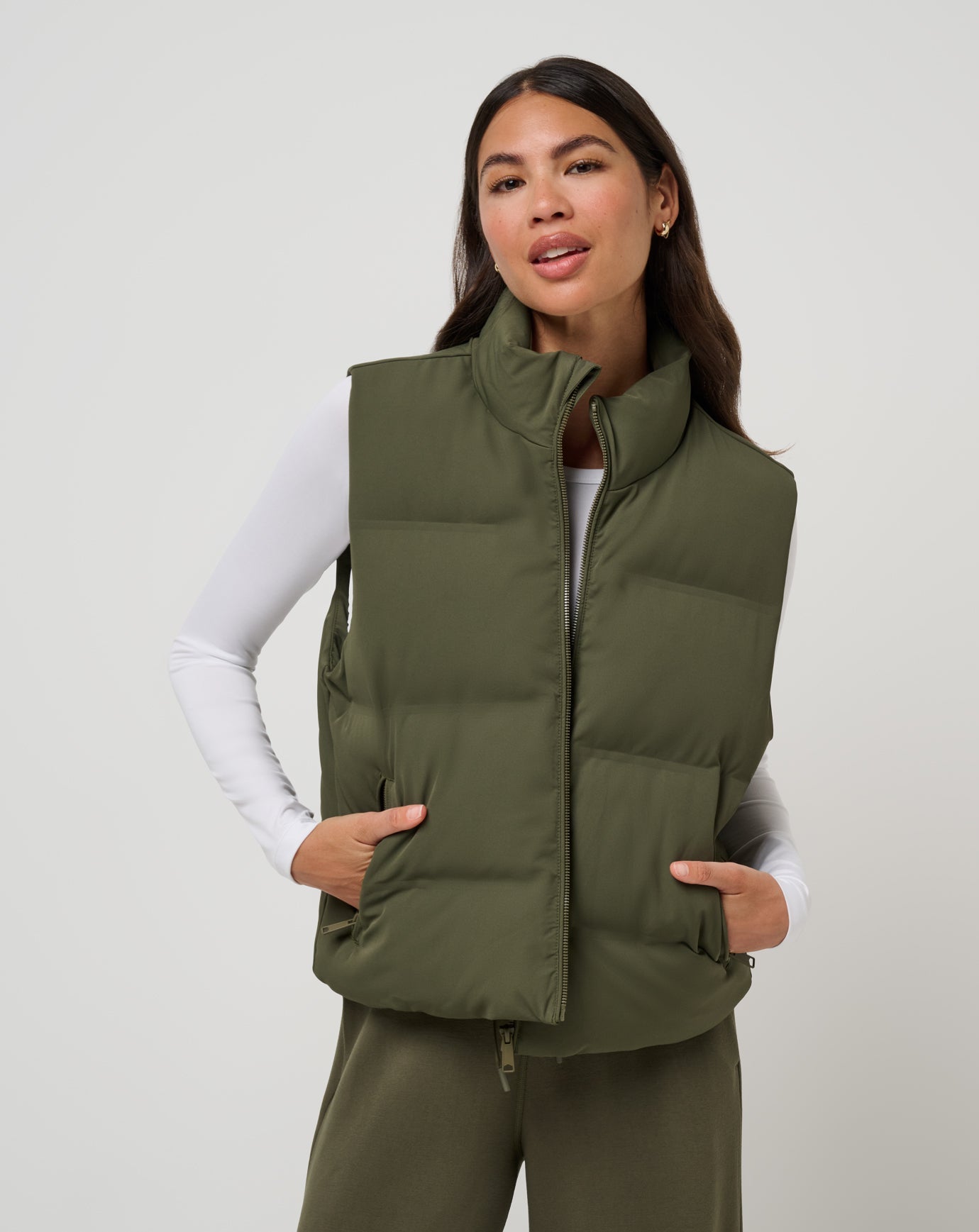 Moontide Bonded Puffer Vest Women/Grape Leaf