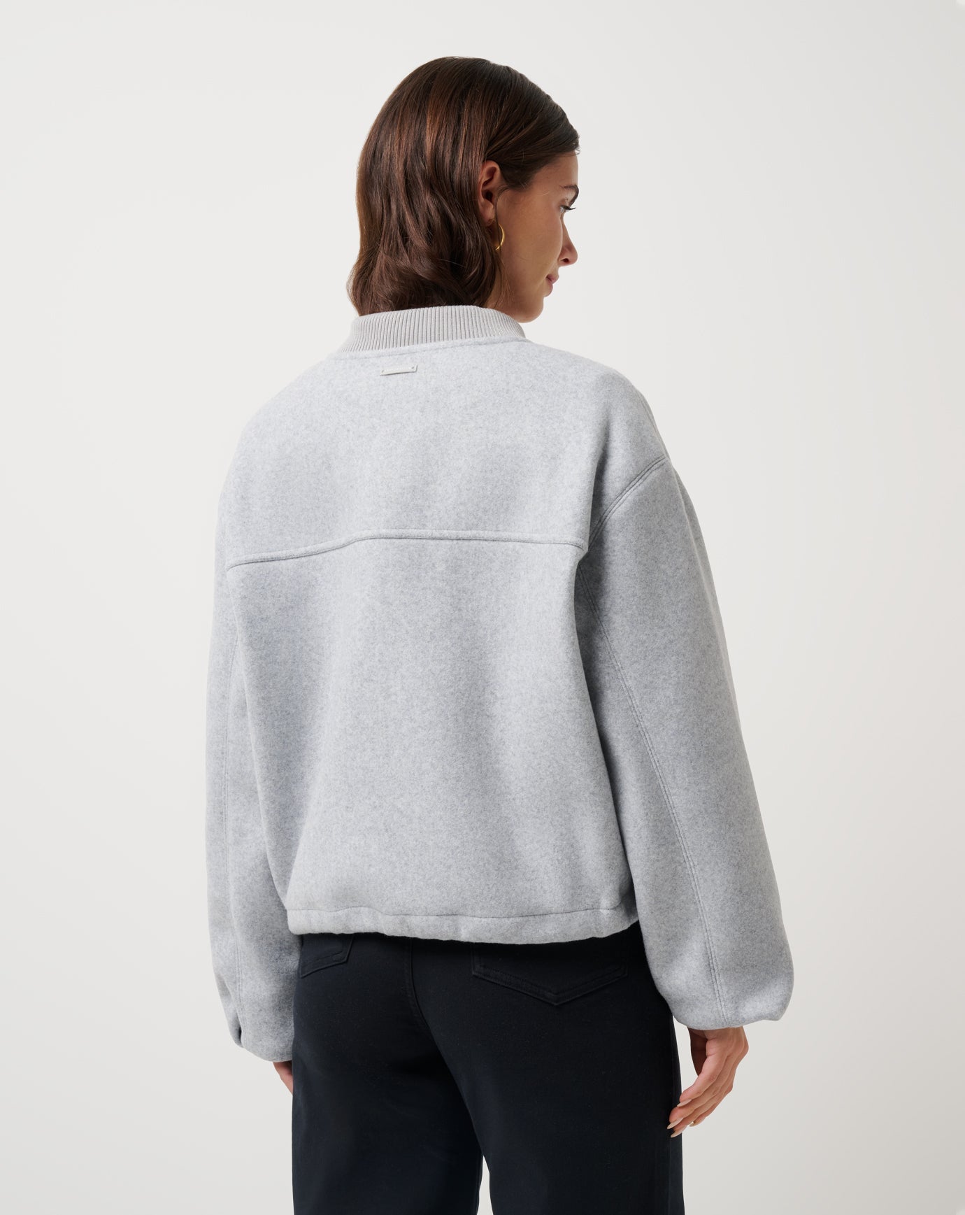 Rustic Retreat Bomber Women/Heather Light Grey