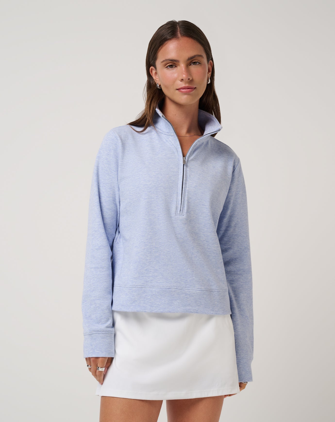 Cloud Fleece Half Zip 2.0 Women|Golf/Heather Soft Blue