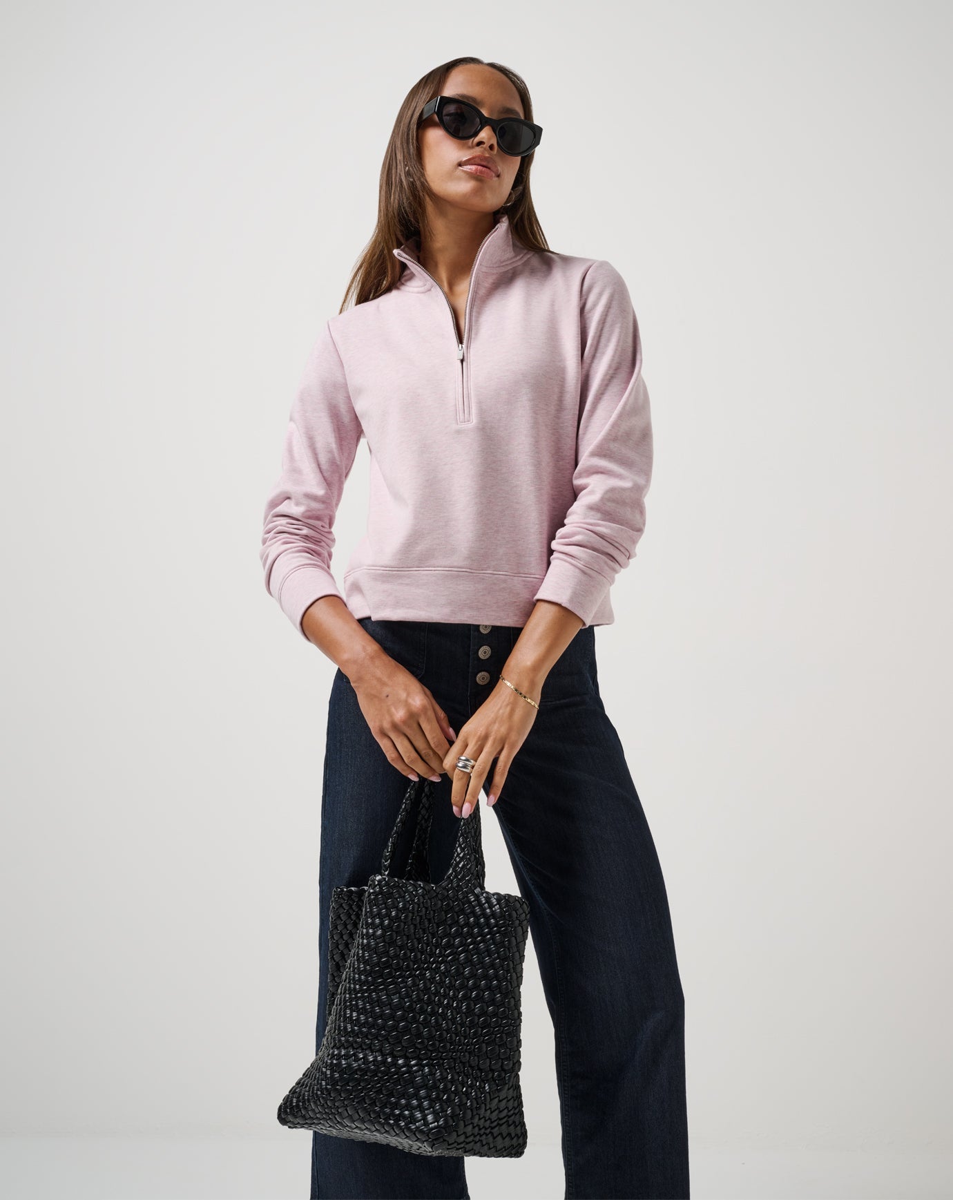 Cloud Fleece Half Zip 2.0 Women|Golf/Heather Violet Ice