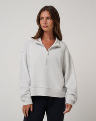 Skyloft Soft Half Zip 2.0 Women|Golf/Heather Light Grey