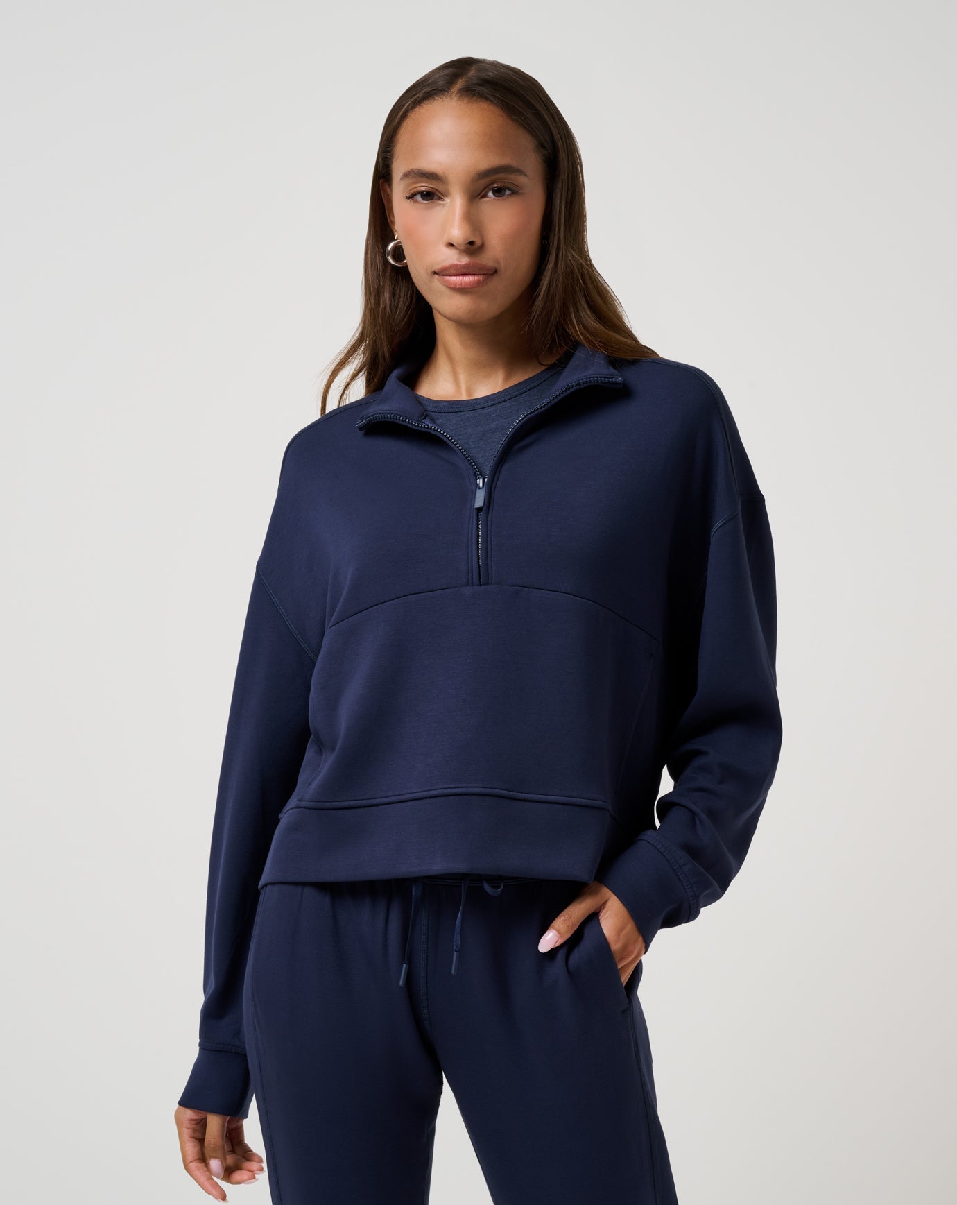 Skyloft Soft Half Zip 2.0 Women|Golf/Navy Blazer