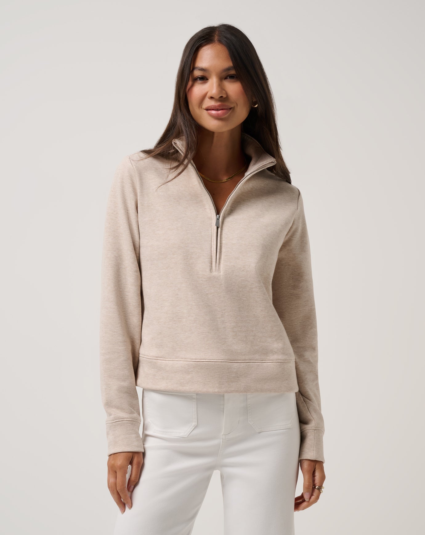 Cloud Fleece Half Zip 2.0 Women|Golf/Heather Natural