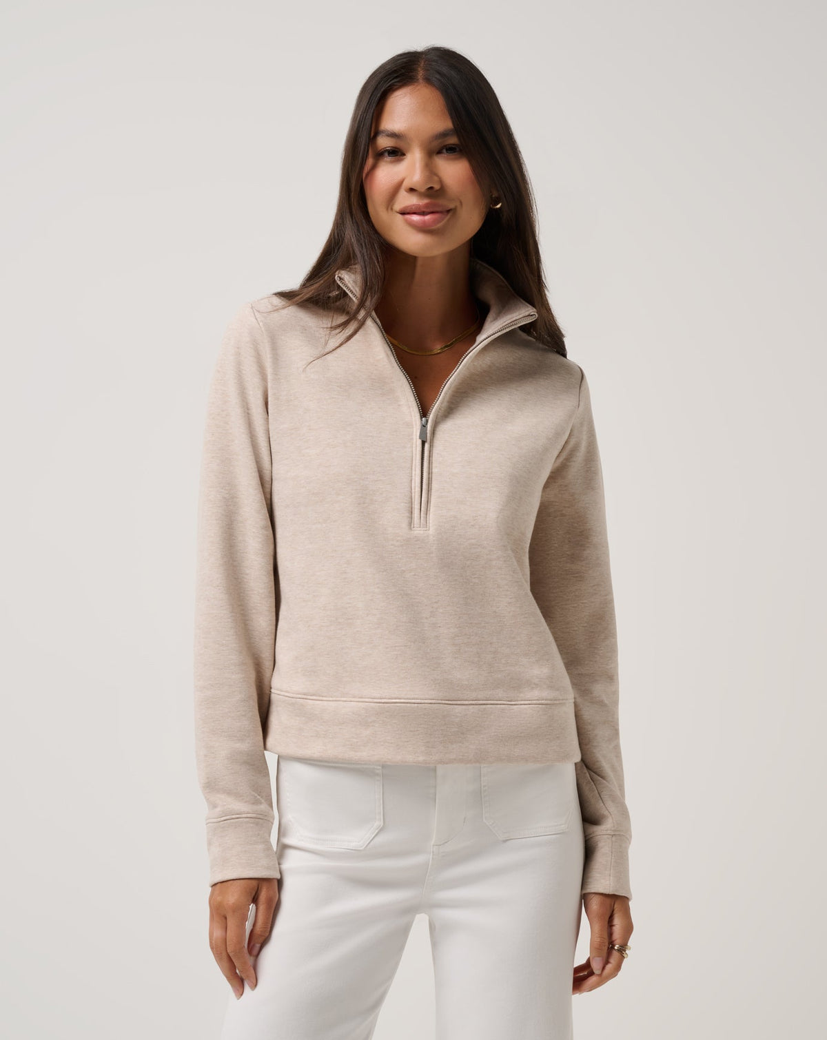 Cloud Fleece Half Zip 2.0 Women|Golf/Heather Natural