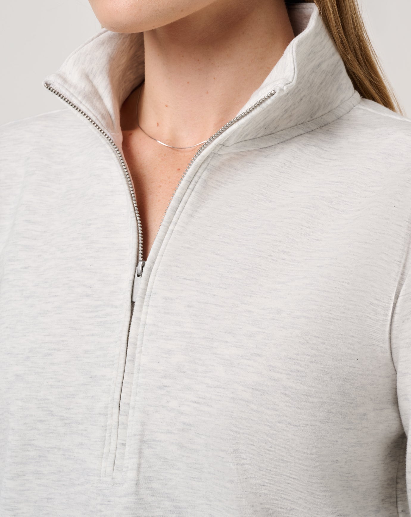 Cloud Fleece Half Zip 2.0 Women|Golf/Heather Light Grey