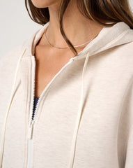 Cloudscape Zip Hood Women/Heather Brazillian Sand