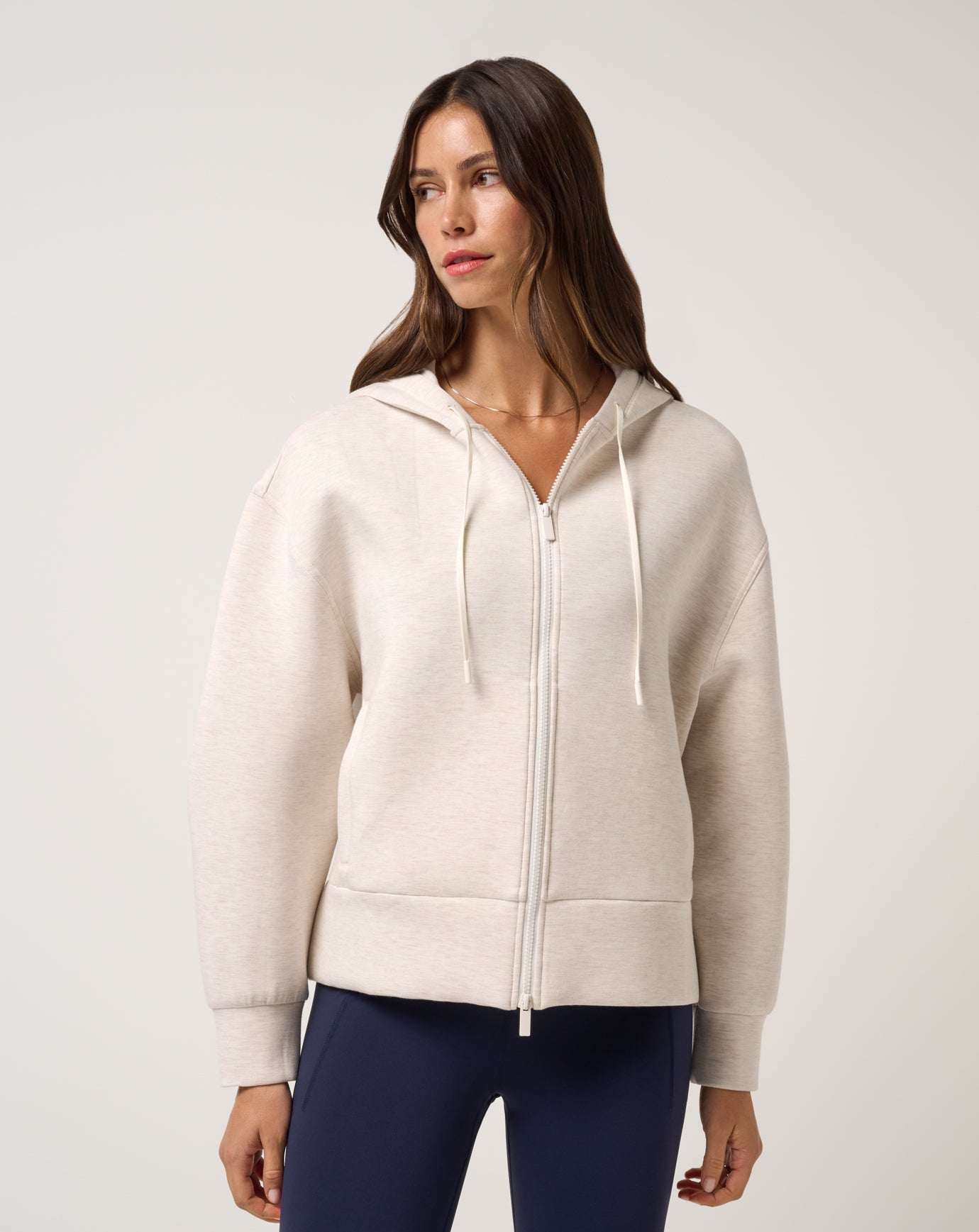 Cloudscape Zip Hood Women/Heather Brazillian Sand