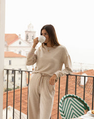 Cloud Terry Crew Women/Heather Natural